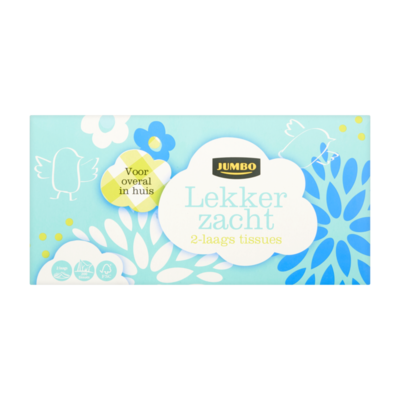 Jumbo Lekker Zacht 2-Laags Tissues 200 Vel