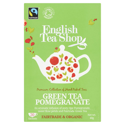 English Tea Shop Green Tea Pomegranate 20 Stuks 40 g