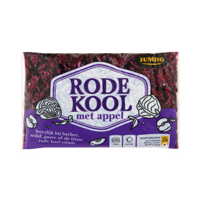 Huismerk Rode Kool met Appel