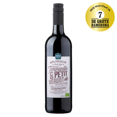 Huismerk Biologische Rode Wijn Tempranillo & Petit Verdot