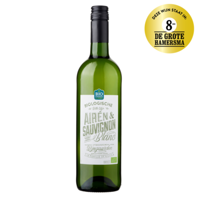 Huismerk Biologische Witte Wijn Airén & Sauvignon Blanc