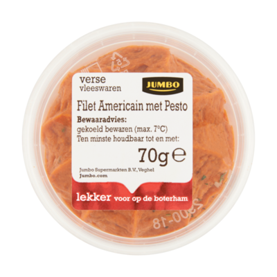 Huismerk Verse Vleeswaren Filet Americain met Pesto