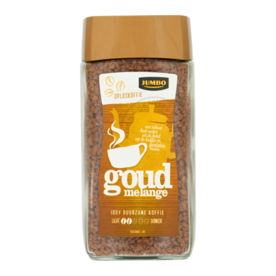 Huismerk Oploskoffie Goud Melange