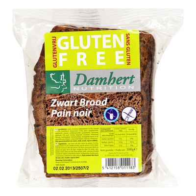 Damhert Glutenvrij zwart brood