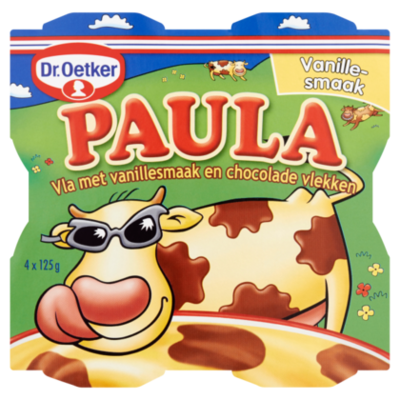 Dr. Oetker Paula Vanille vla en chocolade vlekken
