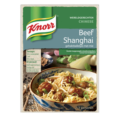 Knorr Wereldgerechten Chinese beef Shanghai