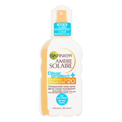 Garnier Ambre Solaire Clear Protect+ Transparante Body Spray Midden SPF