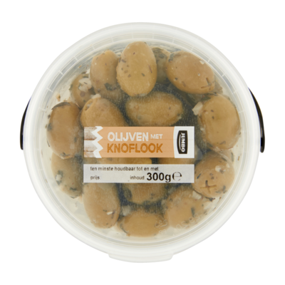 Huismerk Olijven met Knoflook