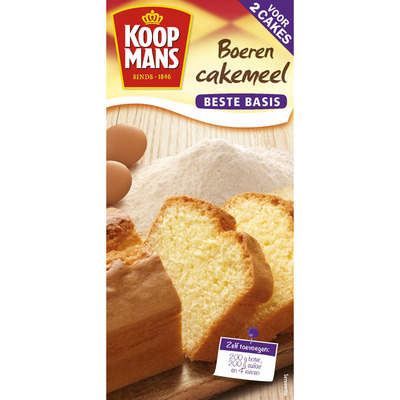 Koopmans Boerencakemeel voor 2 cakes