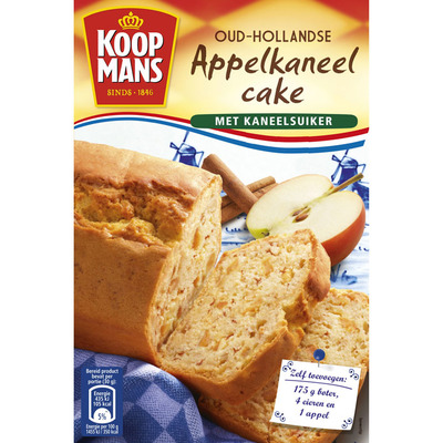 Koopmans Mix voor appel-kaneelcake