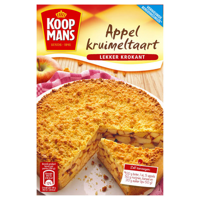 Koopmans Mix voor appelkruimeltaart