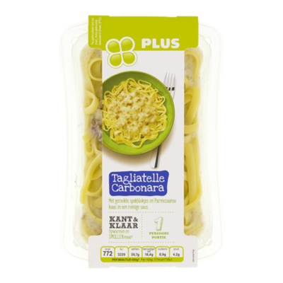 PLUS Tagliatelle carbonara