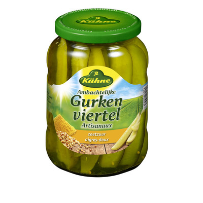 Kuhne Ambachtelijke gurkenviertel zoetzuur