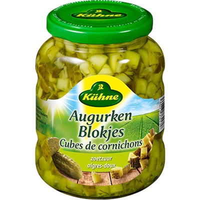 Kuhne Augurkenblokjes zoetzuur