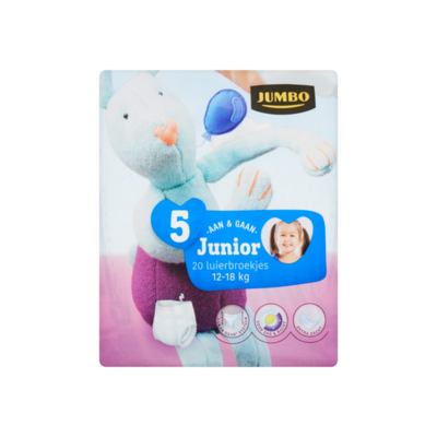 Huismerk 5 Aan & Gaan Junior 12-18 kg 20 Luierbroekjes