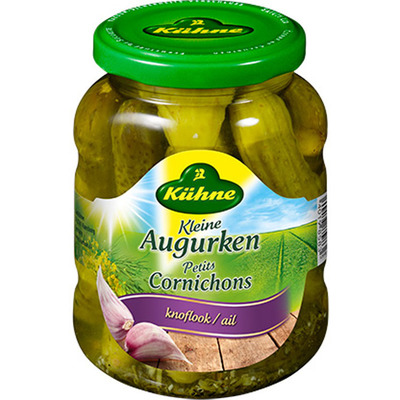 Kuhne Kleine augurken knoflook
