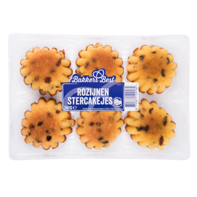 Bakkers Best Rozijnen stercakejes roomboter