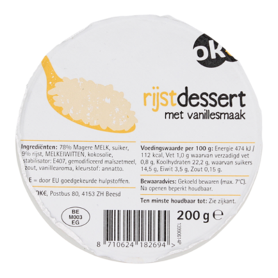 Budget Huismerk Rijstdessert