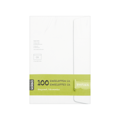 Sorbo Enveloppen C6 114 x 162 mm