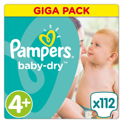 Pampers Baby-dry maat 4+