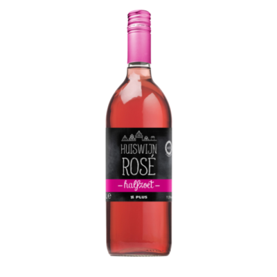 Huismerk Huiswijn rose halfzoet