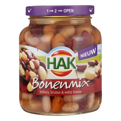 Hak Bonenmix kidney-, reuze-, bruine bonen