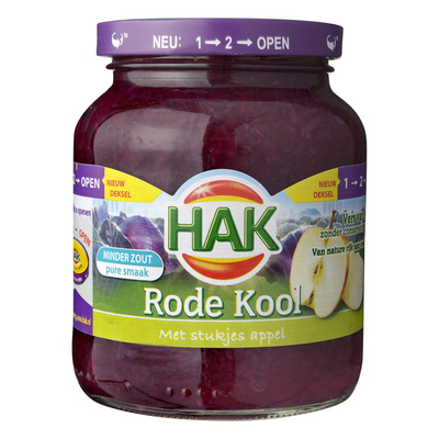 Hak Rode kool met stukjes appel