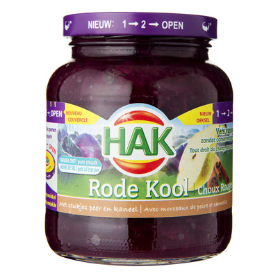 Hak Rode kool met stukjes peer en kaneel