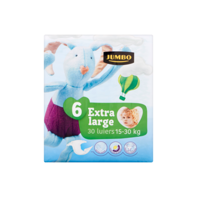 Huismerk 6 Extra Large 15-30 kg 30 Luiers