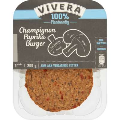 Vivera Champignon paprika burger