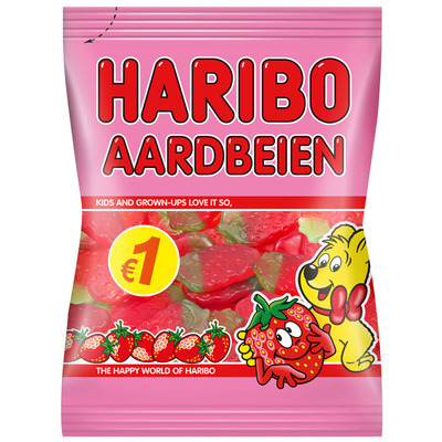 Haribo Aardbeien fruitgum