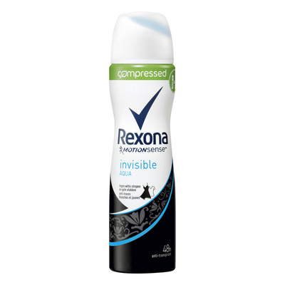 Rexona Deodorant spray women invisible aqua