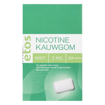 Huismerk Nicotine kauwgom mint 2 mg