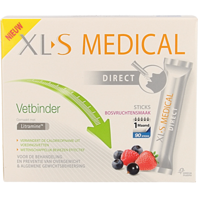 XL-S Medical Direct Vetbinder Poedersticks Bosvruchtensmaak
