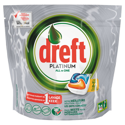 Dreft Platinum vaatwastabletten sinaasappel