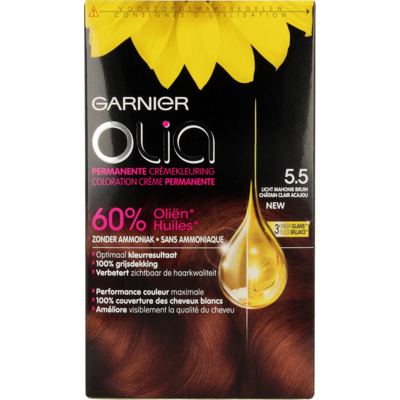Garnier Olia Permanente Kleuring 5.5 Licht Mahoniebruin