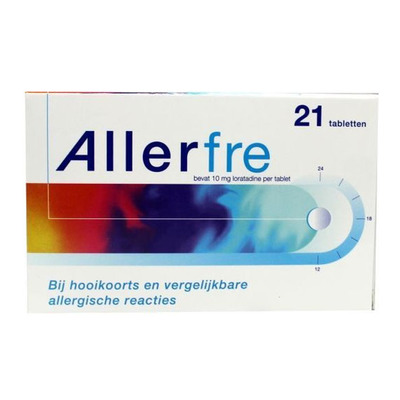 Allerfre Hooikoortstabletten loratadine 10 mg
