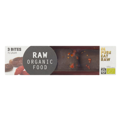 Raw Organic Food Cacao bites goji