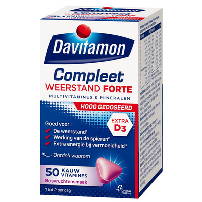 Davitamon Compleet weerstand forte kauwvitamines