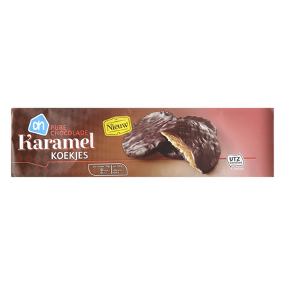 Huismerk Karamelkoekjes pure chocolade
