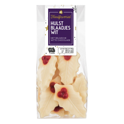 Huismerk Hulstblaadjes wit