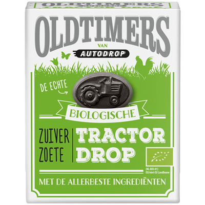 Oldtimers Biologische zuiver zoete tractor drop
