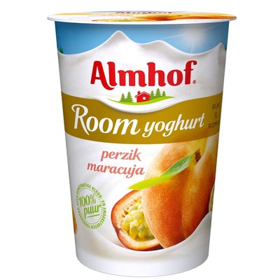 Almhof Roomyoghurt maracuja-perzik
