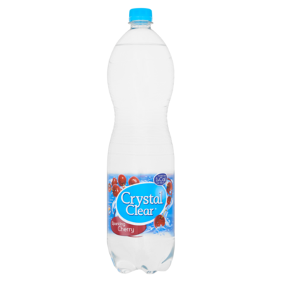 Crystal Clear Sparkling Cherry Fles