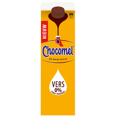 Chocomel 0% suiker toegevoegd vers