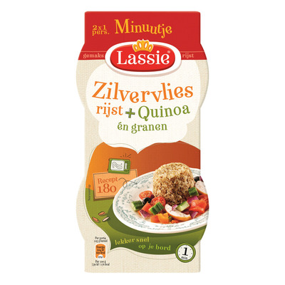 Lassie Minuutje zilvervliesrijst quinoa 4granen
