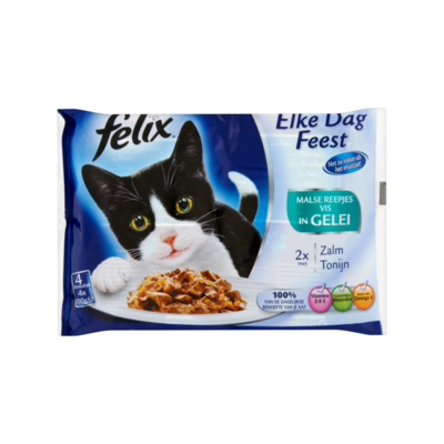 Felix Elke Dag Feest Vis Selectie in Gelei