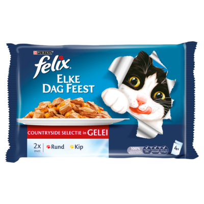 Felix Elke Dag Feest Countryside Selectie in Gelei 4 x 100 g