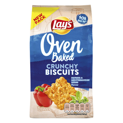 Lay's Oven biscuit paprika mediterranean herbs