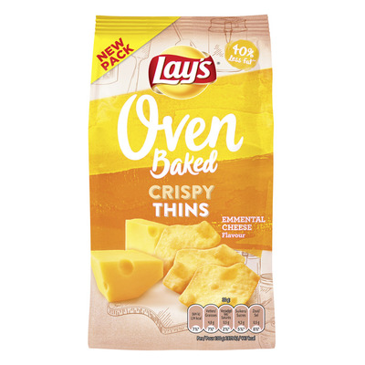 Lay's Oven Crispy thins Emmentaler cheese